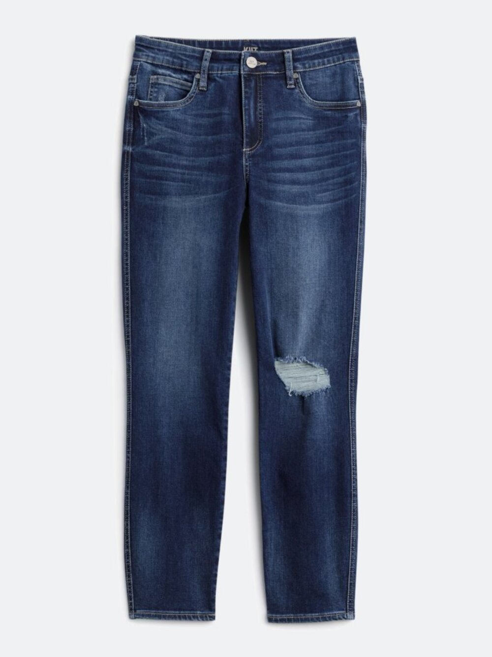 Kut From The Kloth Isabelle High Rise Fab Ab Cigarette Leg , Size 8R, Indigo